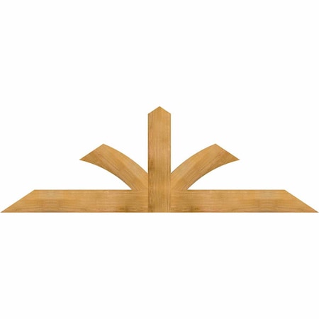 Ekena Millwork Richland Rough Sawn Timber Gable Bracket, Western Red Cedar, 84"W x 28"H x 2"D x 6"F, 8/12 Pitch GBW084X28X0206RIC00RWR